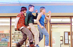 Breakfast Club cast dancing GIF