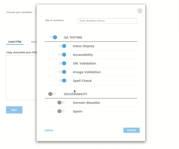 Deliverability toggle gif