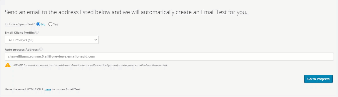 ESP email test