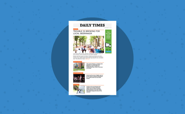 Image for Daily Times Email Template