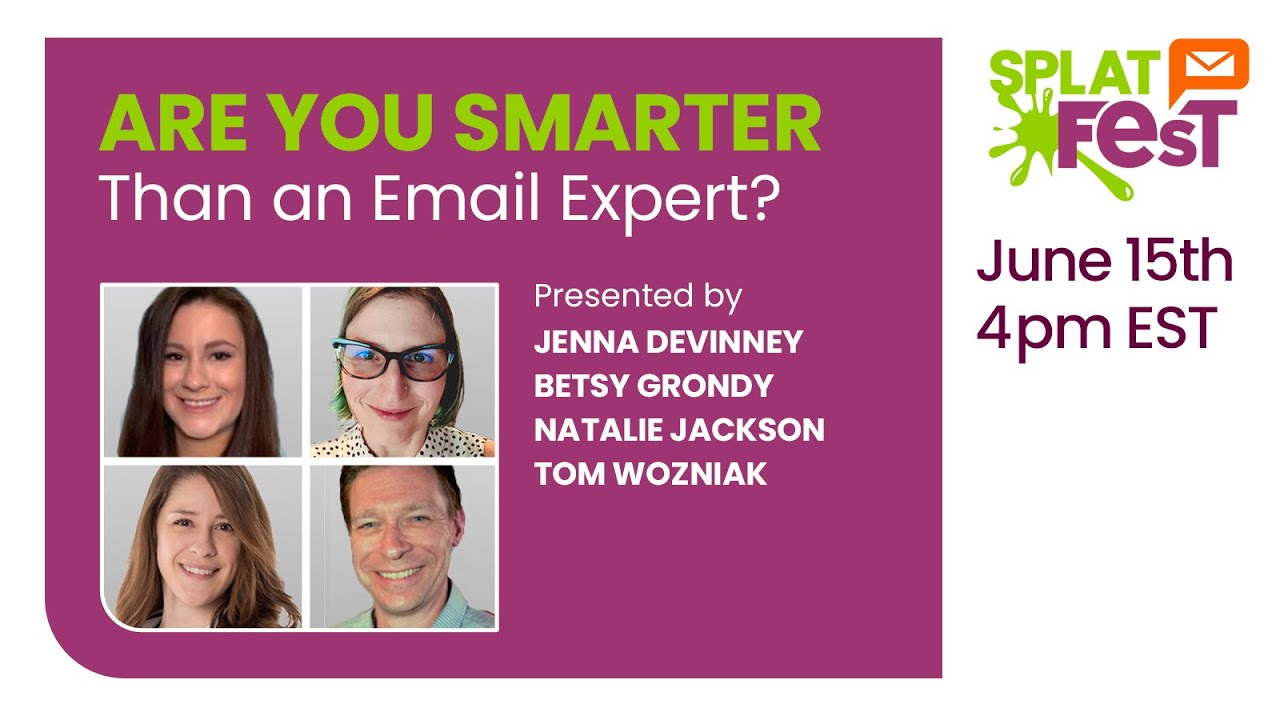 Are You Smarter Than an Email Expert? | Splat Fest LIVE Edition | Email on Acid