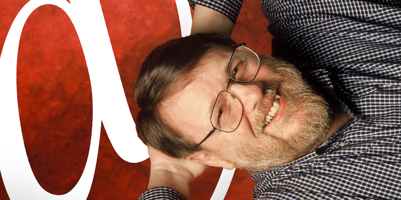 Ray Tomlinson by an @ symbol