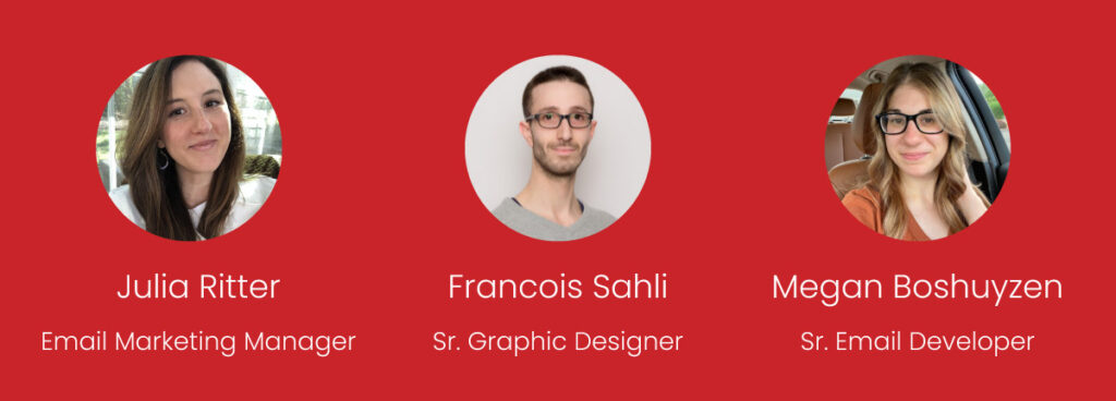 Photos of the team that created Pathwire's email design system