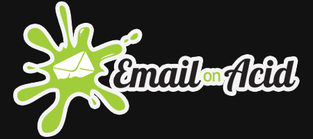 Email on Acid logo with a white stroke for dark mode