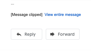 Gmail's "message clipped" notification