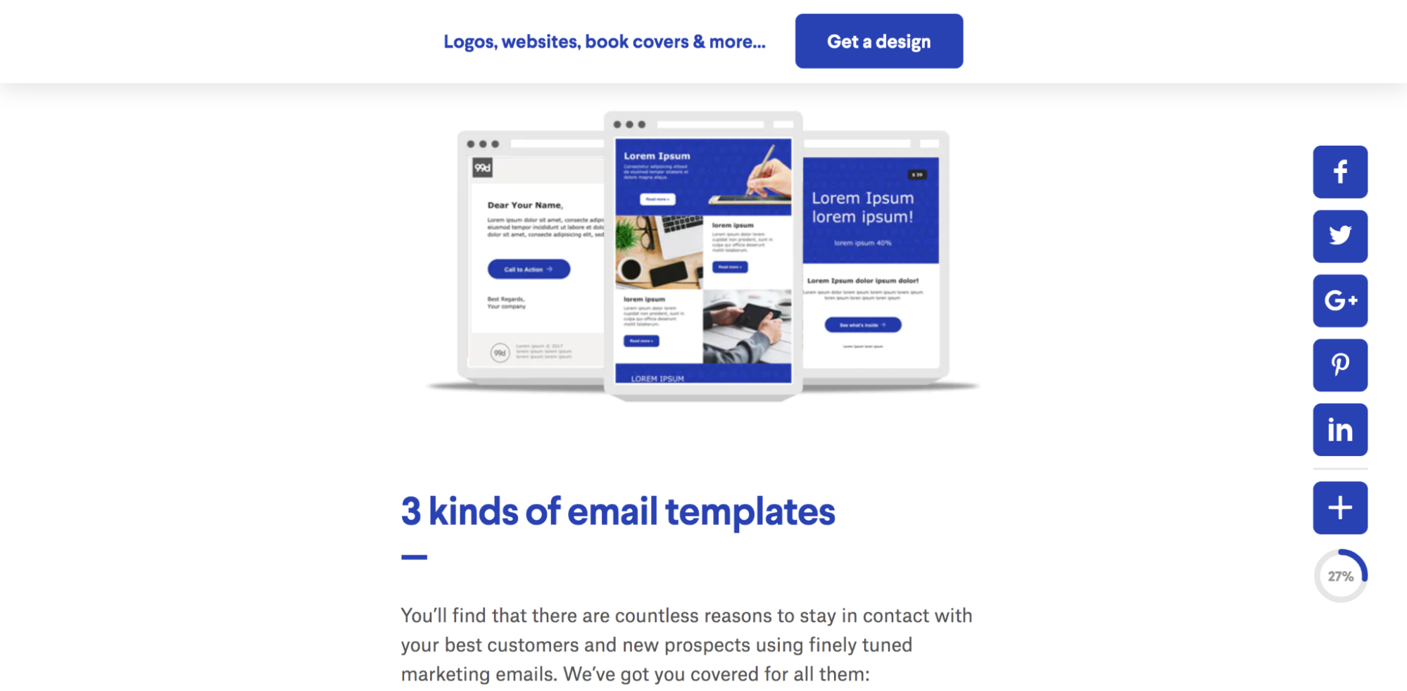 99 designs emails