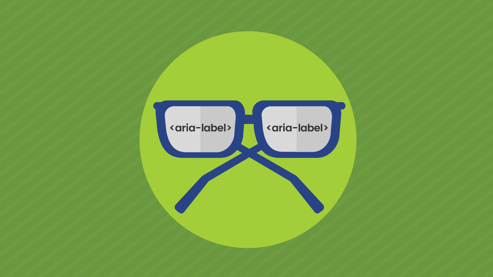 Spectacles showing aria-label in the frames