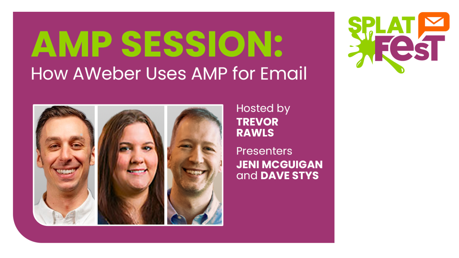 Image for How AWeber Uses AMP for Email | Splat Fest