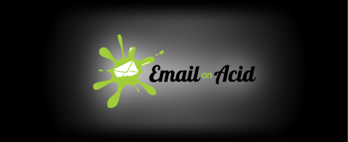 Email on Acid logo on dark background with light gradient to blend