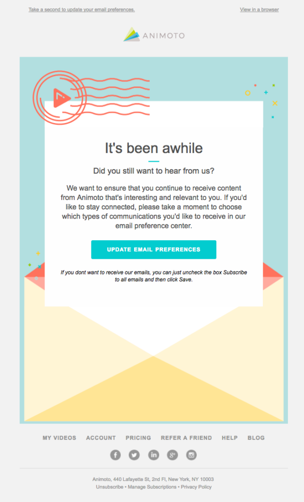 Email checking for subscribers' preferences