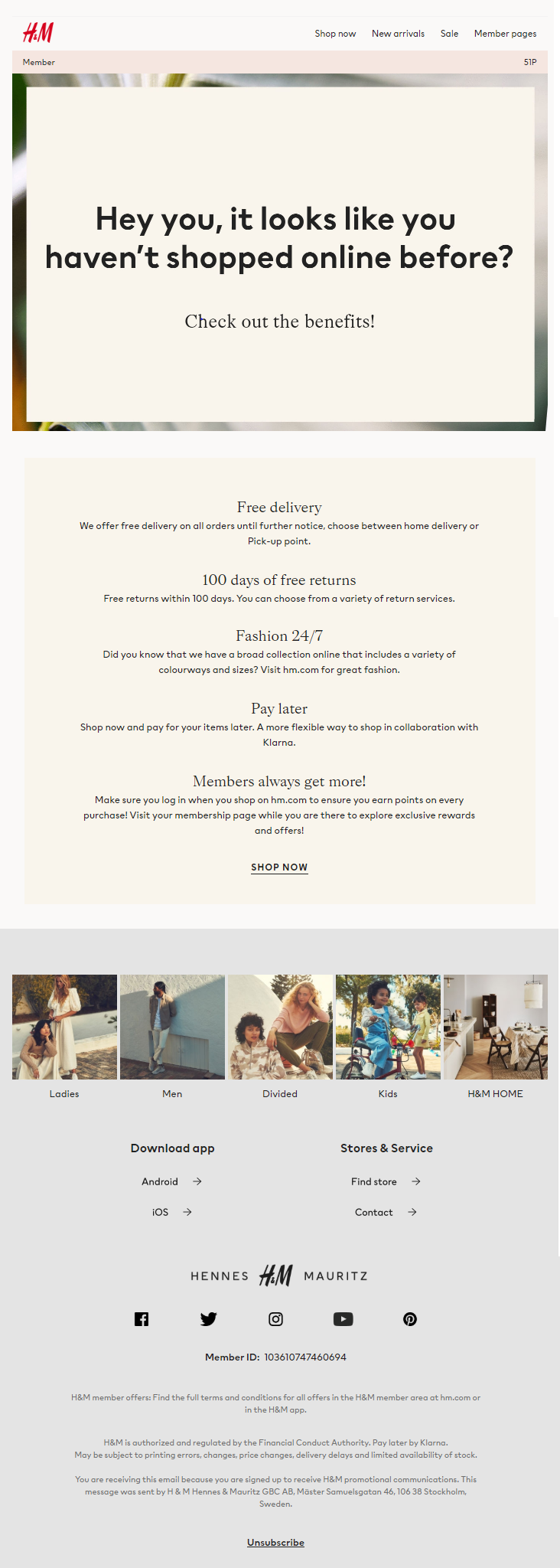 H&M Email