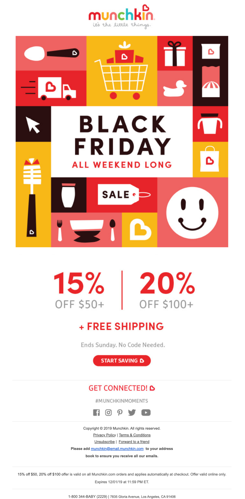 Munchkin's Black Friday email