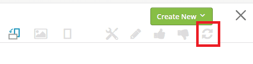 Reprocess screenshot icon