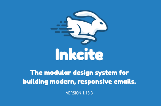 Inkcite email framework logo featuring a running rabbit.