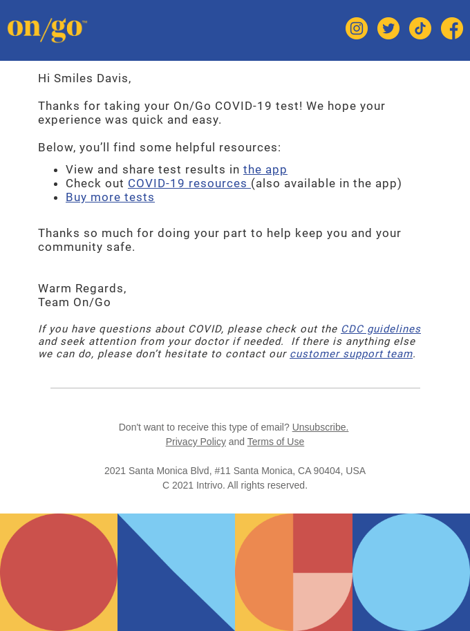 Empathetic COVID-19 email with human touch.