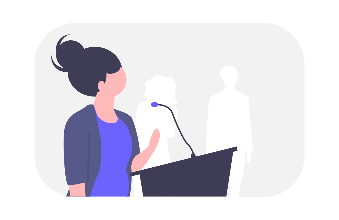thought leader speaking at an event