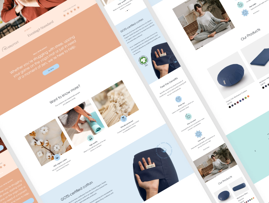Warm colors used in graphic design